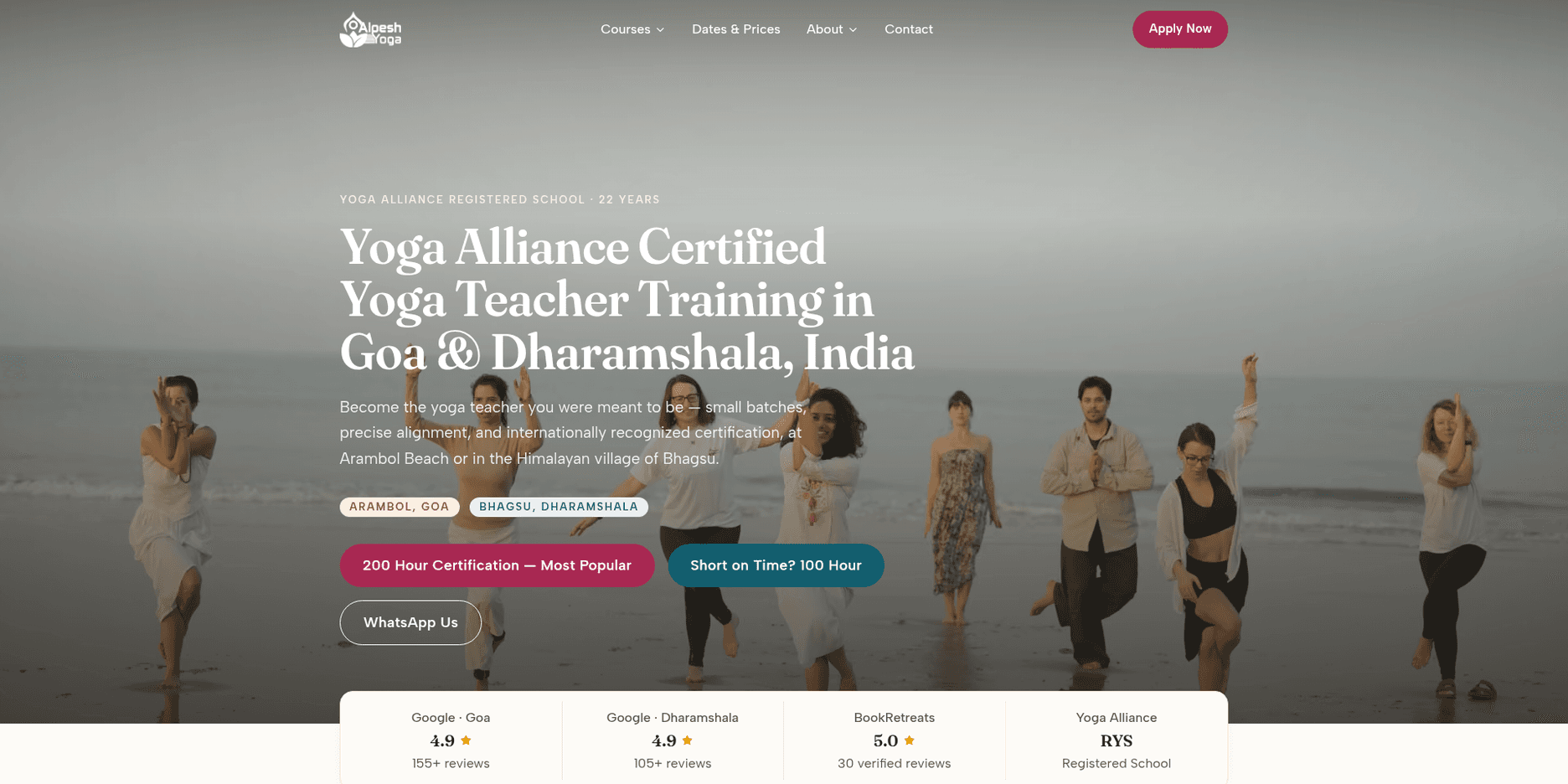 Alpesh Yoga — website built by YogaSEO